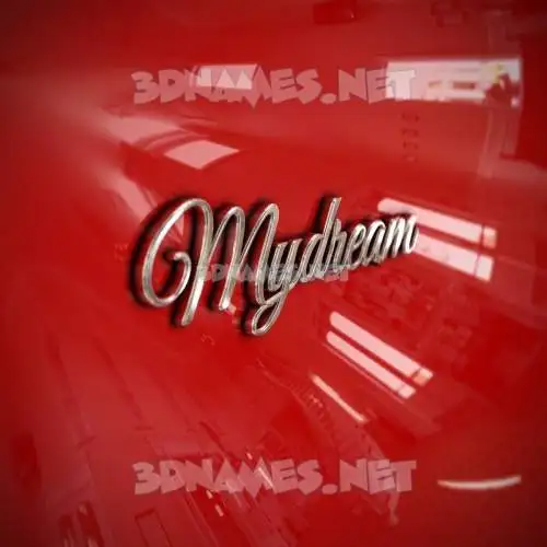 mydream in Car Paint style - 3D name wallpaper mydream in Car Paint style - 3D name wallpaper