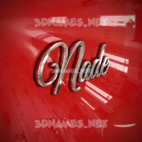 nade in Car Paint style - 3D name wallpaper nade in Car Paint style - 3D name wallpaper