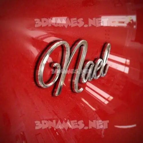nael in Car Paint style - 3D name wallpaper nael in Car Paint style - 3D name wallpaper
