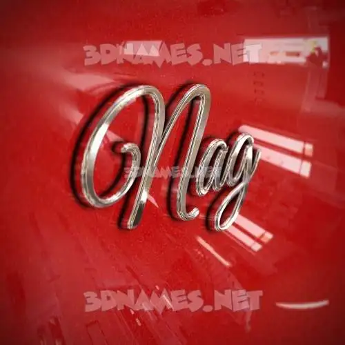 nag in Car Paint style - 3D name wallpaper nag in Car Paint style - 3D name wallpaper