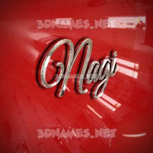 nagi in Car Paint style - 3D name wallpaper