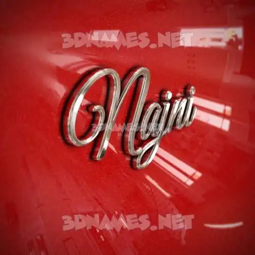najni in Car Paint style - 3D name wallpaper najni in Car Paint style - 3D name wallpaper