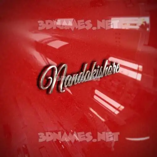 nandakishore in Car Paint style - 3D name wallpaper nandakishore in Car Paint style - 3D name wallpaper