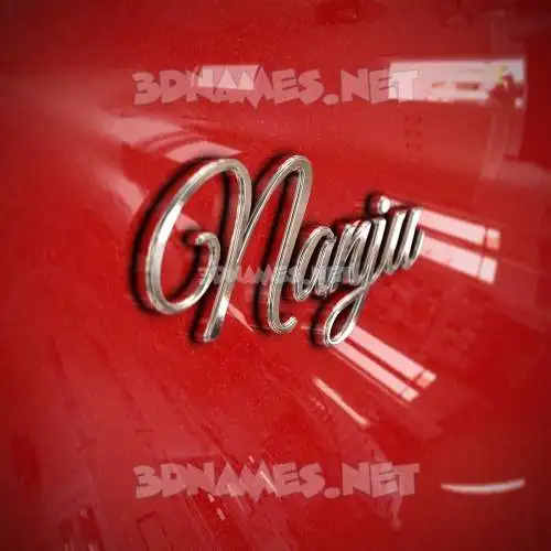 nanju in Car Paint style - 3D name wallpaper nanju in Car Paint style - 3D name wallpaper