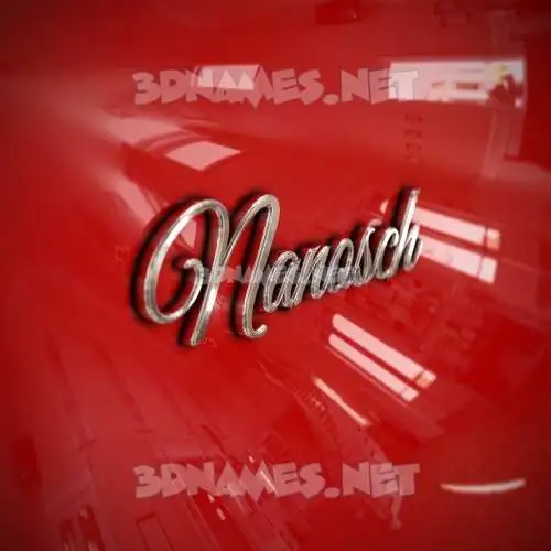 nanosch in Car Paint style - 3D name wallpaper nanosch in Car Paint style - 3D name wallpaper