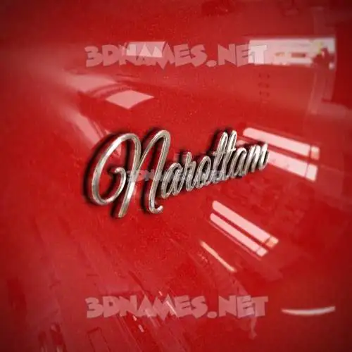 narottam in Car Paint style - 3D name wallpaper