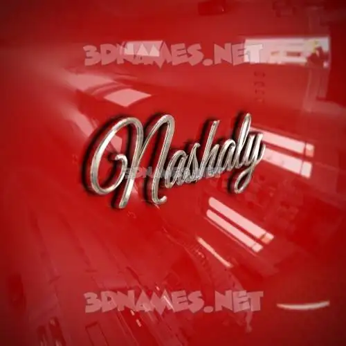 nashaly in Car Paint style - 3D name wallpaper nashaly in Car Paint style - 3D name wallpaper