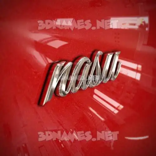 nasu in Car Paint style - 3D name wallpaper nasu in Car Paint style - 3D name wallpaper