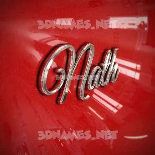 nath in Car Paint style - 3D name wallpaper