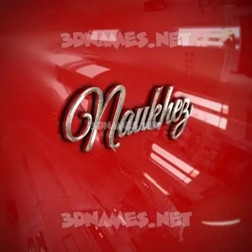 naukhez in Car Paint style - 3D name wallpaper naukhez in Car Paint style - 3D name wallpaper