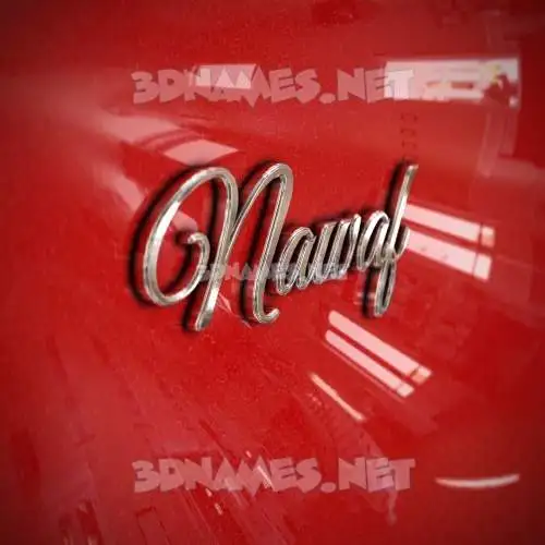 nawaf in Car Paint style - 3D name wallpaper nawaf in Car Paint style - 3D name wallpaper