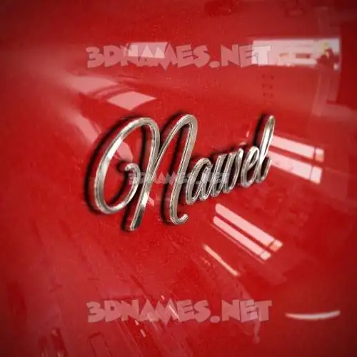 nawel in Car Paint style - 3D name wallpaper nawel in Car Paint style - 3D name wallpaper