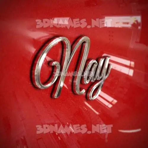 nay in Car Paint style - 3D name wallpaper nay in Car Paint style - 3D name wallpaper