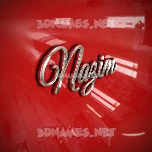 nazim in Car Paint style - 3D name wallpaper nazim in Car Paint style - 3D name wallpaper