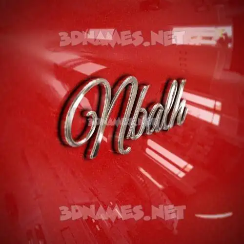 nbalh in Car Paint style - 3D name wallpaper nbalh in Car Paint style - 3D name wallpaper