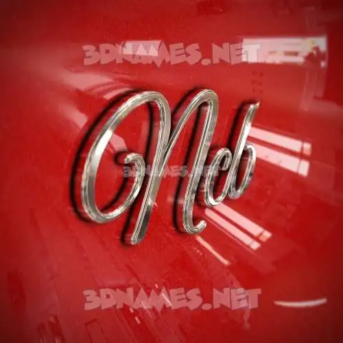 ncb in Car Paint style - 3D name wallpaper ncb in Car Paint style - 3D name wallpaper