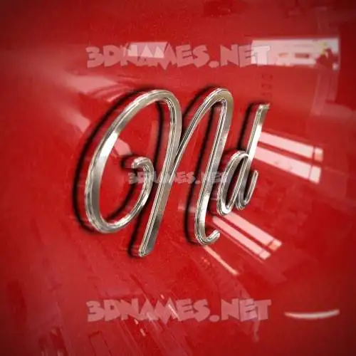 nd in Car Paint style - 3D name wallpaper nd in Car Paint style - 3D name wallpaper