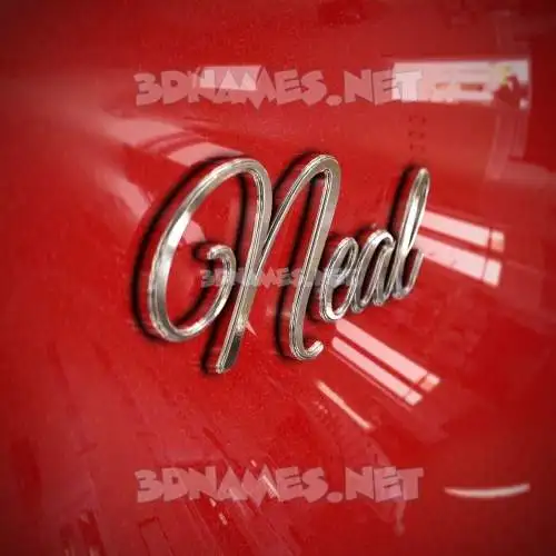 neal in Car Paint style - 3D name wallpaper neal in Car Paint style - 3D name wallpaper