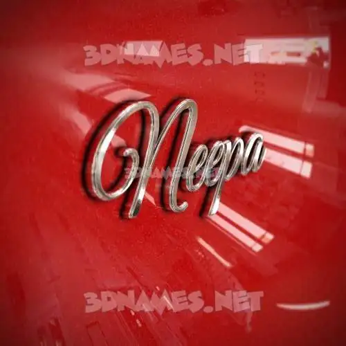 neepa in Car Paint style - 3D name wallpaper