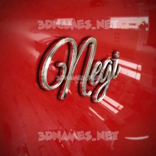 negi in Car Paint style - 3D name wallpaper negi in Car Paint style - 3D name wallpaper