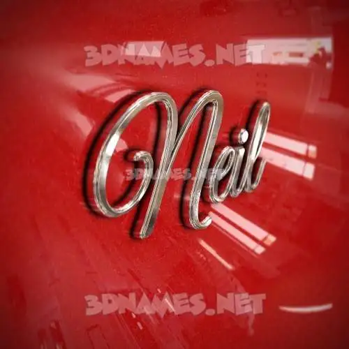 neil in Car Paint style - 3D name wallpaper neil in Car Paint style - 3D name wallpaper