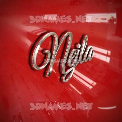 nejla in Car Paint style - 3D name wallpaper nejla in Car Paint style - 3D name wallpaper