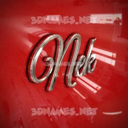 nek in Car Paint style - 3D name wallpaper nek in Car Paint style - 3D name wallpaper