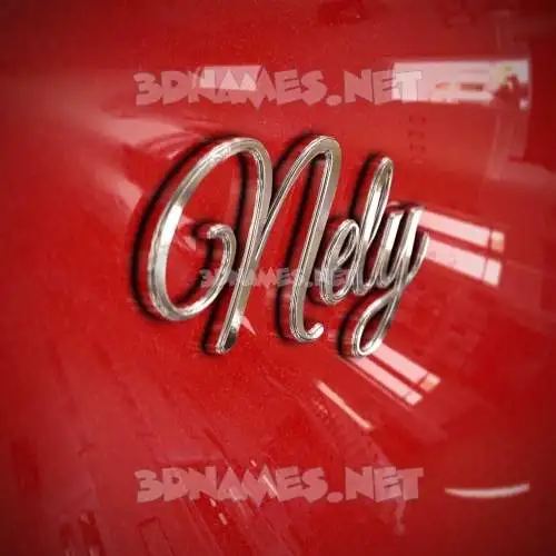 nely in Car Paint style - 3D name wallpaper