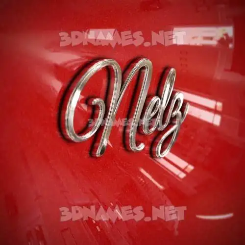 nelz in Car Paint style - 3D name wallpaper