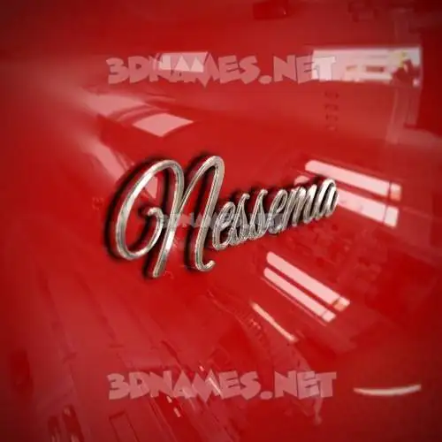 nessema in Car Paint style - 3D name wallpaper nessema in Car Paint style - 3D name wallpaper