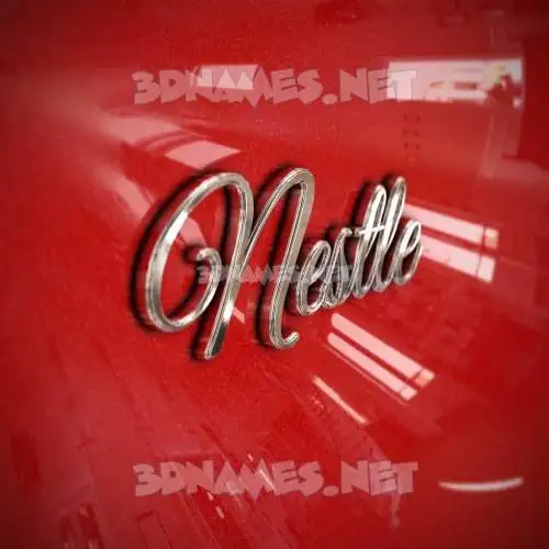 nestle in Car Paint style - 3D name wallpaper nestle in Car Paint style - 3D name wallpaper