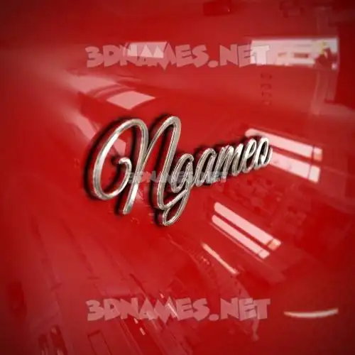 ngameo in Car Paint style - 3D name wallpaper ngameo in Car Paint style - 3D name wallpaper