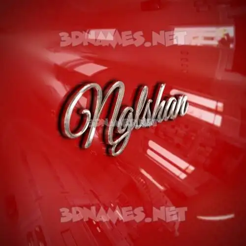 nglshan in Car Paint style - 3D name wallpaper nglshan in Car Paint style - 3D name wallpaper