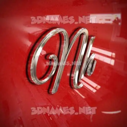 nh in Car Paint style - 3D name wallpaper