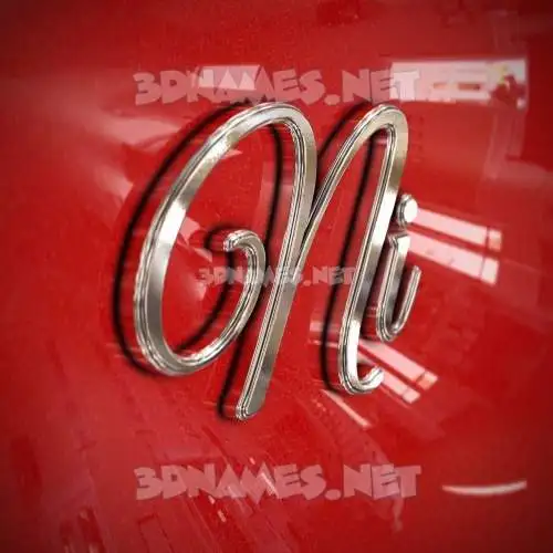 ni in Car Paint style - 3D name wallpaper ni in Car Paint style - 3D name wallpaper