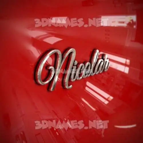 nicolar in Car Paint style - 3D name wallpaper nicolar in Car Paint style - 3D name wallpaper