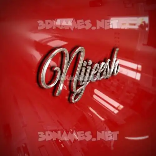 nijeesh in Car Paint style - 3D name wallpaper nijeesh in Car Paint style - 3D name wallpaper