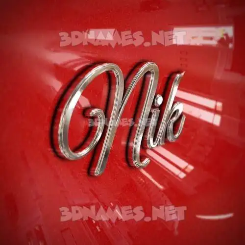 nik in Car Paint style - 3D name wallpaper nik in Car Paint style - 3D name wallpaper