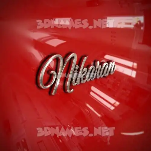 nikaran in Car Paint style - 3D name wallpaper nikaran in Car Paint style - 3D name wallpaper