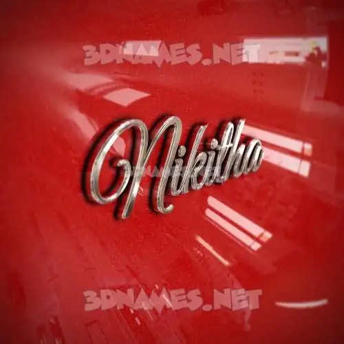nikitha in Car Paint style - 3D name wallpaper nikitha in Car Paint style - 3D name wallpaper