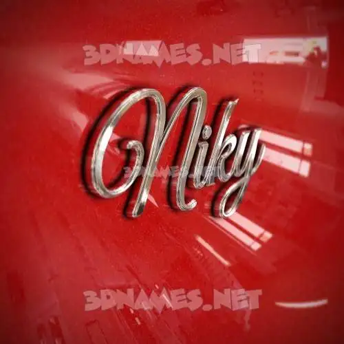 niky in Car Paint style - 3D name wallpaper niky in Car Paint style - 3D name wallpaper