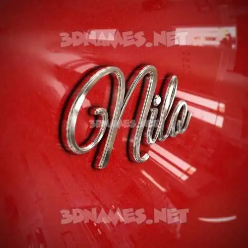 nilo in Car Paint style - 3D name wallpaper nilo in Car Paint style - 3D name wallpaper