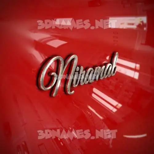 niramal in Car Paint style - 3D name wallpaper