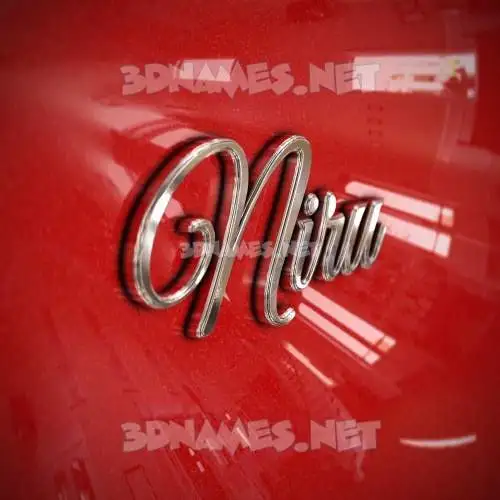 niru in Car Paint style - 3D name wallpaper niru in Car Paint style - 3D name wallpaper