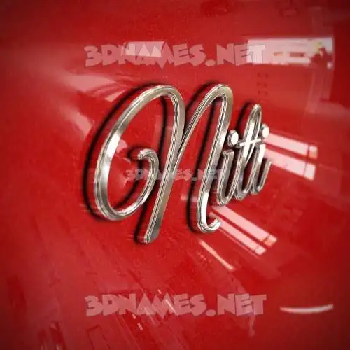 niti in Car Paint style - 3D name wallpaper niti in Car Paint style - 3D name wallpaper