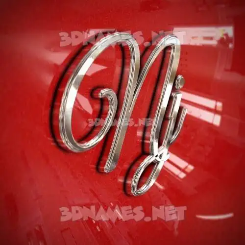 nj in Car Paint style - 3D name wallpaper nj in Car Paint style - 3D name wallpaper