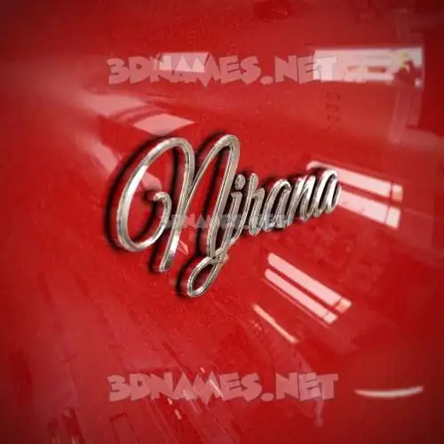 njrana in Car Paint style - 3D name wallpaper njrana in Car Paint style - 3D name wallpaper