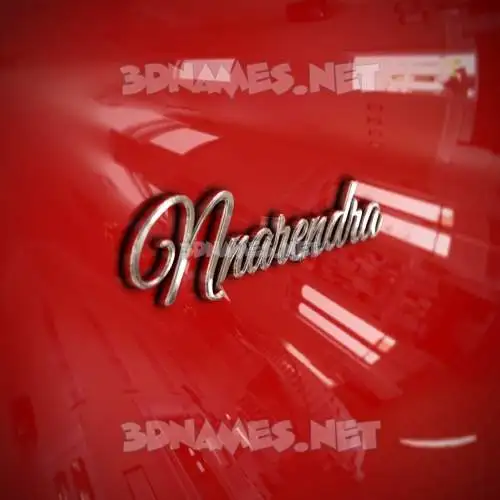 nnarendra in Car Paint style - 3D name wallpaper