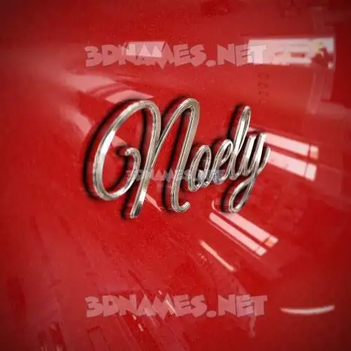 noely in Car Paint style - 3D name wallpaper