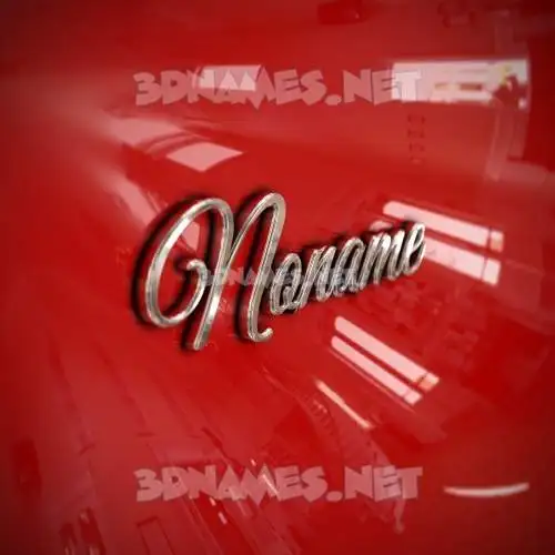 noname in Car Paint style - 3D name wallpaper noname in Car Paint style - 3D name wallpaper